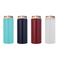 Hot selling 12oz Double Wall skinny Can Cooler Stainless Steel Vacuum Insulated Can Cooler Beer Tumbler