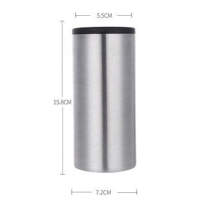 Stock 12oz Double wall Stainless Steel insulated beer can holder