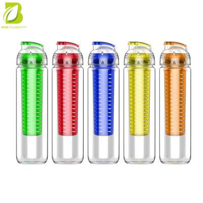 750ml New product tritan shaker fruit infuser water bottle with Fast delivery