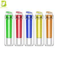 750ml New product tritan shaker fruit infuser water bottle with Fast delivery