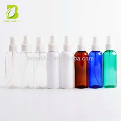 2018 china hot sale Cylindrical transparent PET spray bottle cosmetic packaging