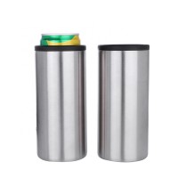 Amazon Hot Selling 12oz Double Wall Stainless Steel Insulated Beer Can Cooler Skinny Can Cooler Tumbler